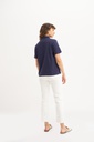 L136GTH1 REMERA CUELLO POLO CON BRODERIE