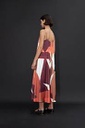 L150GDX2 MAXI VESTIDO CON ESTAMPA ABSTRACTA