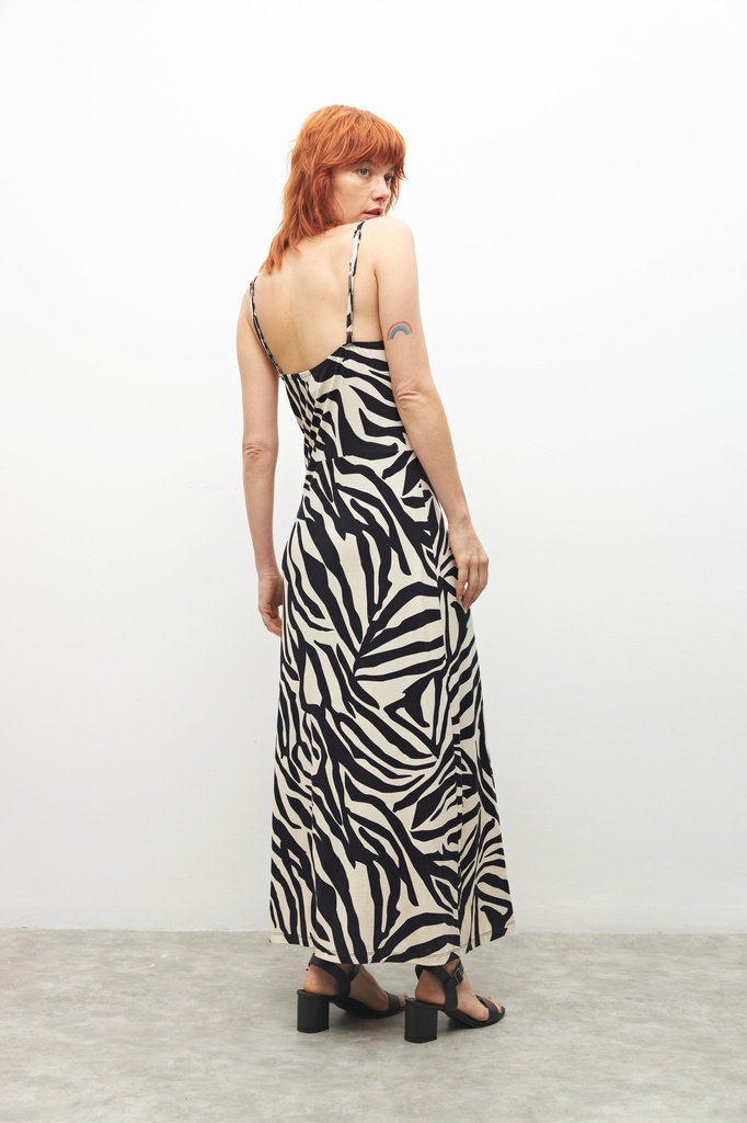 L155GDX7 MAXI VESTIDO ANIMAL PRINT