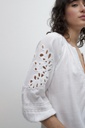 L157GBL3 BLUSA ROMANTICA CON BOTONES