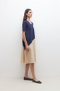 L159GDX2 VESTIDO COLOR BLOCK MANGA CORTA