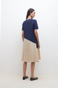 L159GDX2 VESTIDO COLOR BLOCK MANGA CORTA