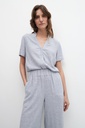 L158GPP3 PANTALON WIDE LEG DE LINO