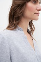 L158GBH1 BLUSA DE LINO CON VOLADOS
