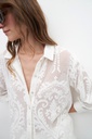 L158GBL2 CAMISA REJILLA FLORAL
