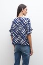 L159GBH1 BLUSA ESTAMPADA CON VOLADOS