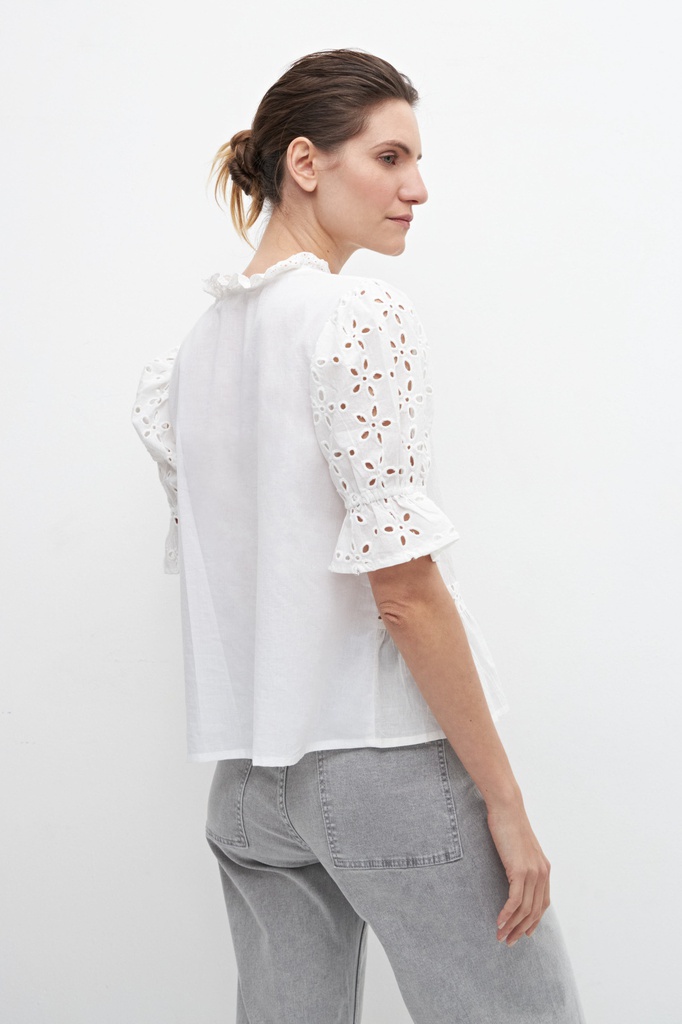 L158GBT2 CAMISA COMBINADA CON BRODERIE