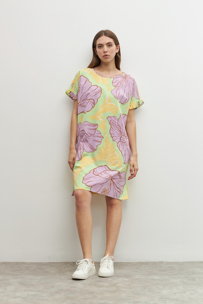 L158GDM8 VESTIDO CON ESTAMPA FLORAL
