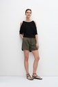 L158GPH3 SHORT DE LINO CON PINZAS
