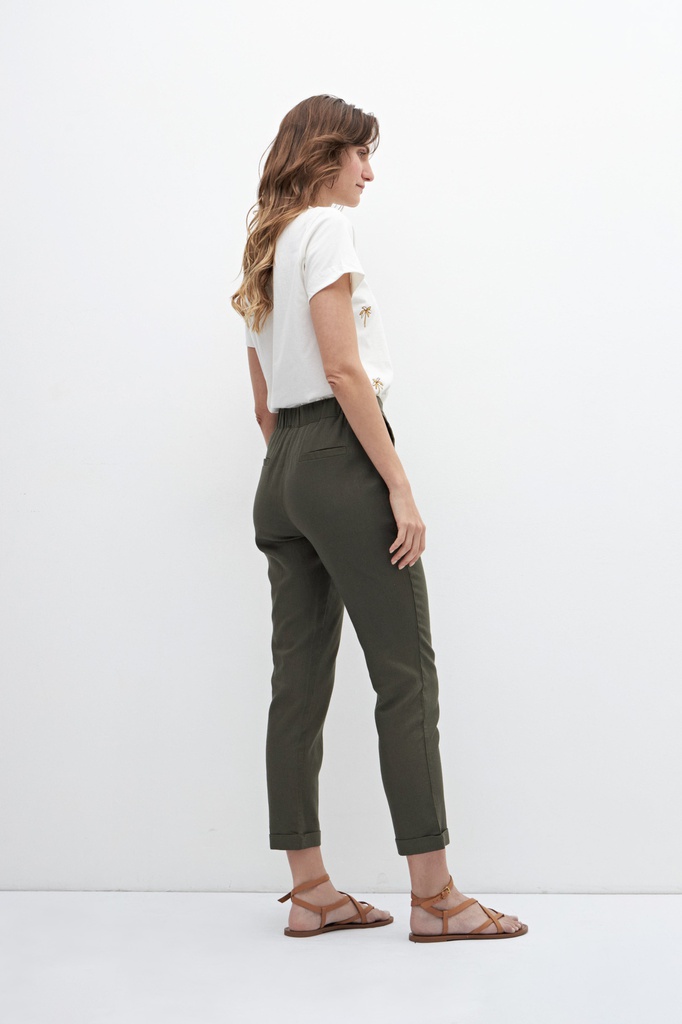 L158GPS2 PANTALON CLASICO DE LINO
