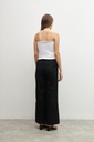 L158GPP2 PANTALON ANCHO DE LINO CON TAJO