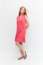 L158GDS2 VESTIDO DE LINO CON VOLADO