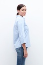 L160GBT3 BLUSA RAYADA CON CUELLO CAMISA
