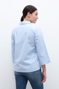 L160GBT3 BLUSA RAYADA CON CUELLO CAMISA