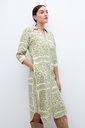 L160GDM4 VESTIDO CAMISERO ESTAMPA BICOLOR