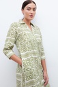L160GDM4 VESTIDO CAMISERO ESTAMPA BICOLOR