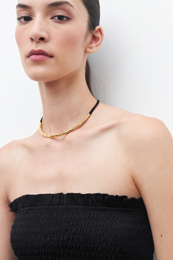 L160AJN4 COLLAR CON CORDON Y DIJE ACERO