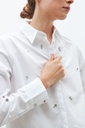 L162GBL4 CAMISA CON STRASS Y PERLAS