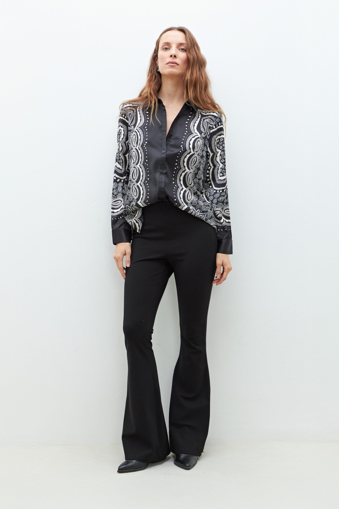L162GBL5 CAMISA CON ESTAMPA ARABESCOS