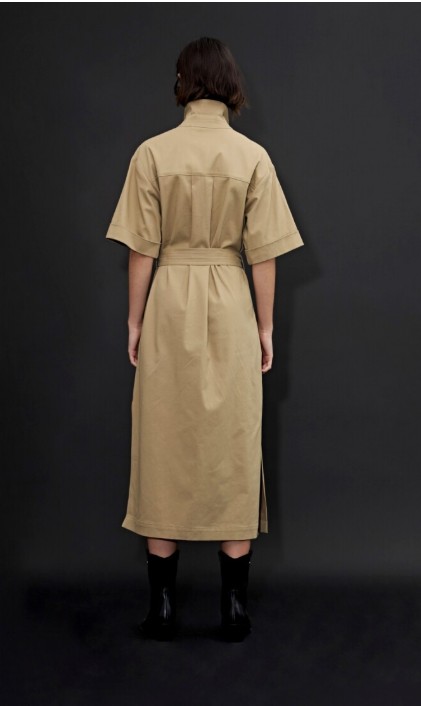 L150GDM4 VESTIDO MIDI CON BOTONES