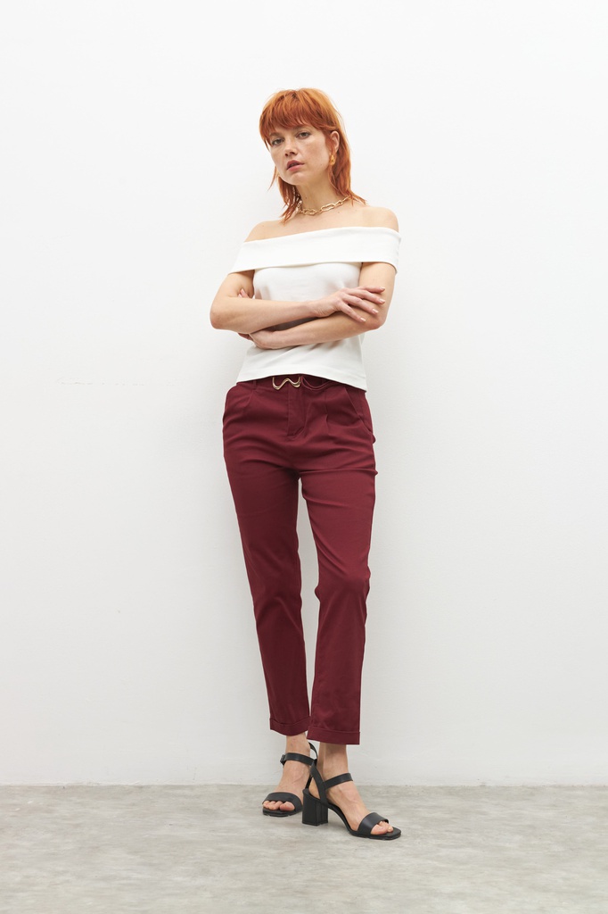 L155GTS1 TOP ESCOTE BARDOT