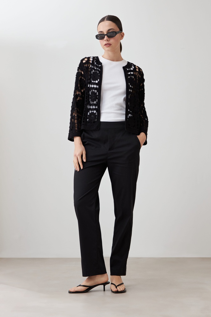 L167GKC1 CHAQUETA TEJIDA CROCHET