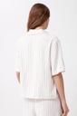 L168GBH4 BLUSA DE LINO RAYADA