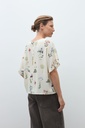 L170GBH6 BLUSA ESTAMPA FLORAL CON VOLADOS