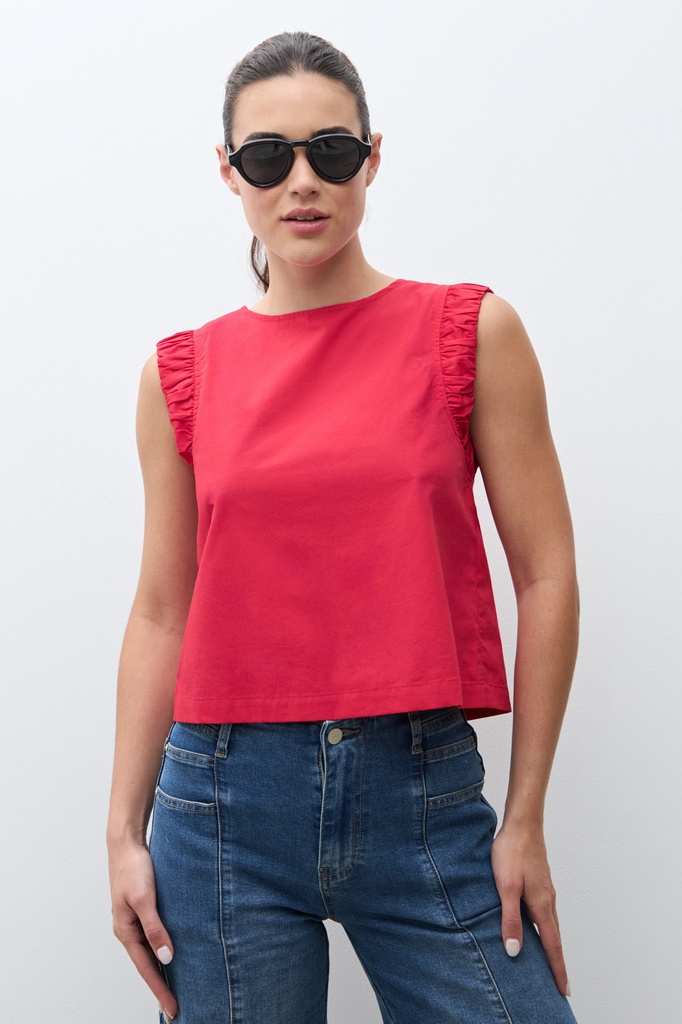 L170GBS1 BLUSA CON SISA DRAPEADA
