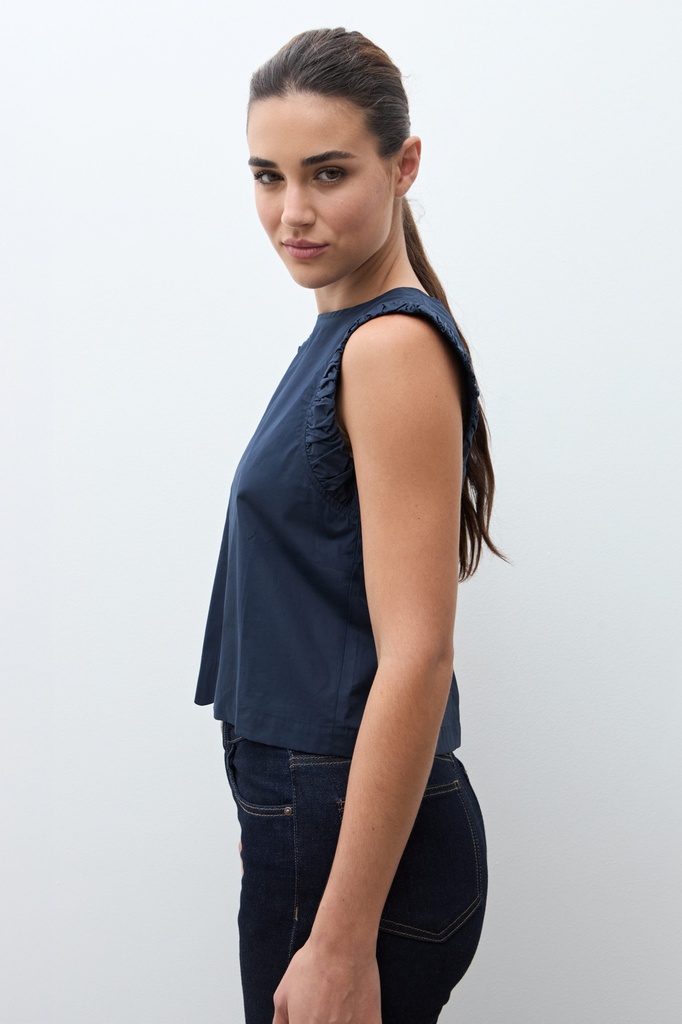 L170GBS1 BLUSA CON SISA DRAPEADA