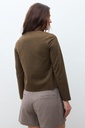 L170GOJ3 CHAQUETA SIMIL GAMUZA CON CIERRE