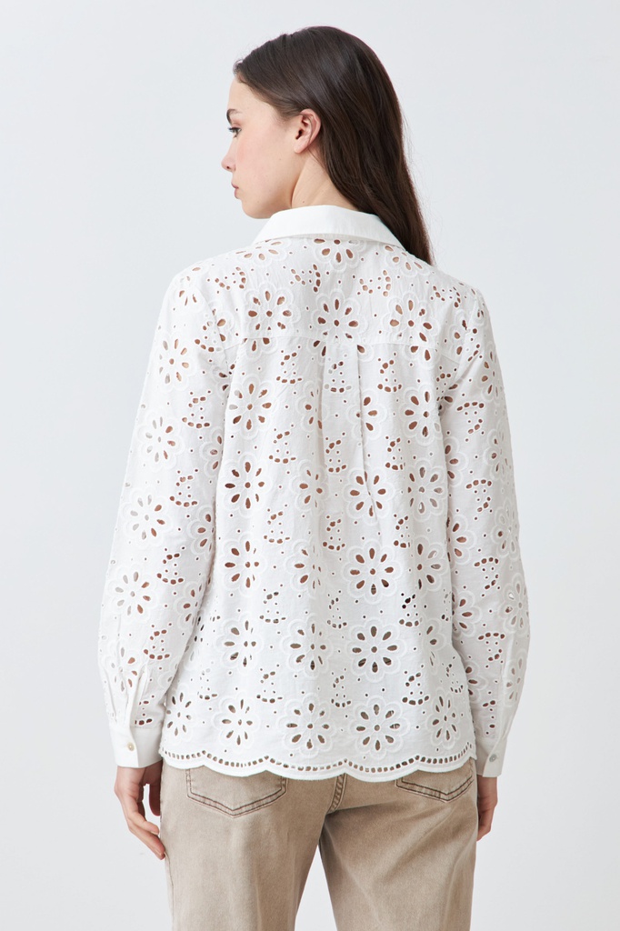 L167GBL6 CAMISA DE BRODERIE