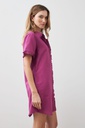L167GDM5 VESTIDO CAMISERO CON VOLADOS