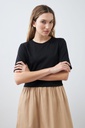 L167GDX1 VESTIDO BICOLOR MANGA CORTA