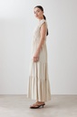 L167GDX4 MAXI VESTIDO CON FRUNCES