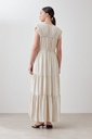 L167GDX4 MAXI VESTIDO CON FRUNCES
