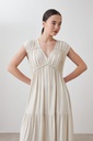 L167GDX4 MAXI VESTIDO CON FRUNCES