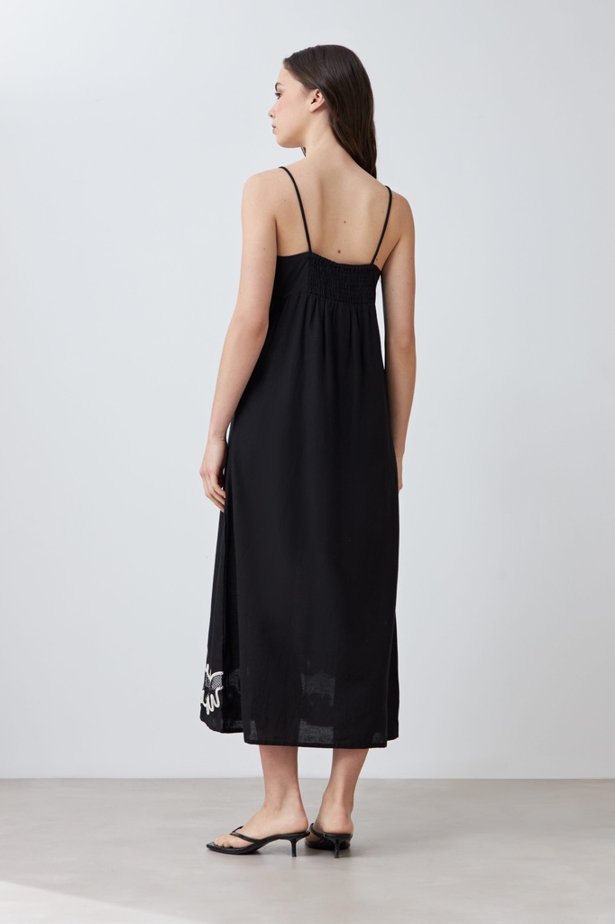 L167GDX14 MAXI VESTIDO BORDADO
