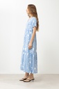 L168GDX14 MAXI VESTIDO MANGA CORTA ESTAMPADO