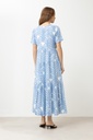 L168GDX14 MAXI VESTIDO MANGA CORTA ESTAMPADO