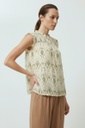 L168GBS7 BLUSA ESTAMPADA PUNTO SMOCK