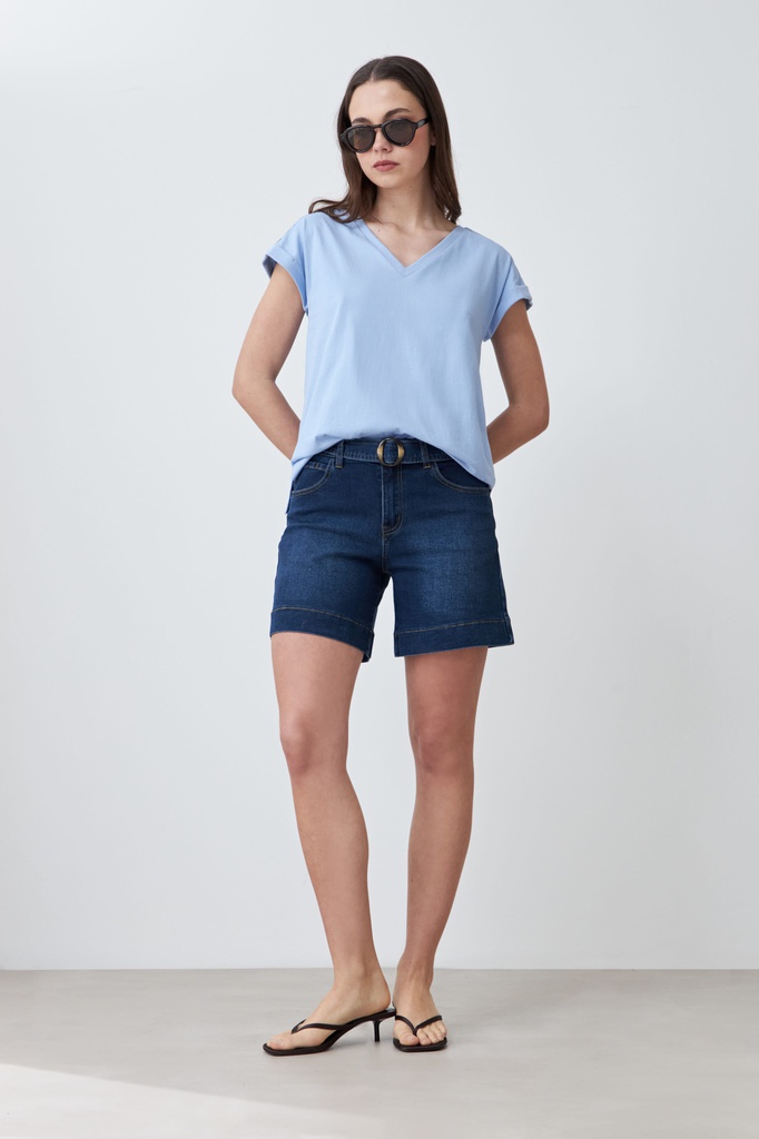 L167GTH12 REMERA CON BORDADO EN HOMBROS