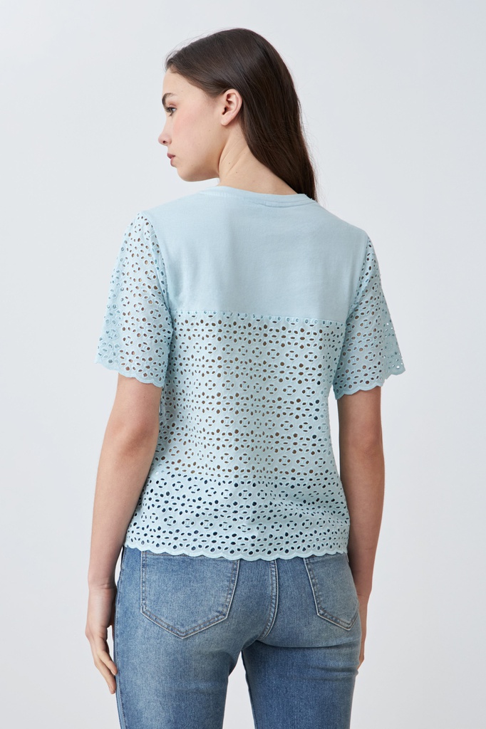 L167GTH3 REMERA CON BRODERIE