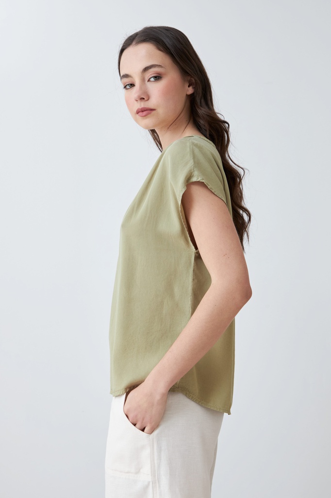 L167GBH3 BLUSA DE LYOCELL