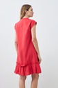 L167GDM6 VESTIDO MIDI CON VOLADO