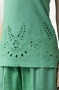 L168GBS1 STRAPLESS CON BORDADOS CALADOS