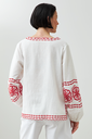 L168GBL7 BLUSA BORDADA MANGA LARGA