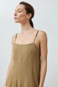 L168GDX1 VESTIDO DE LINO BRETEL FINO CON CORTES