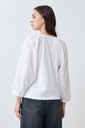 L167GTT1 REMERA CON MANGAS DE BRODERIE