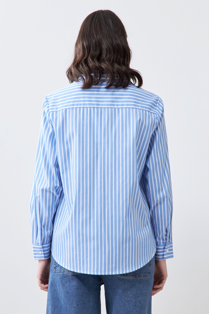 L166GBL1 CAMISA RAYADA MANGA LARGA
